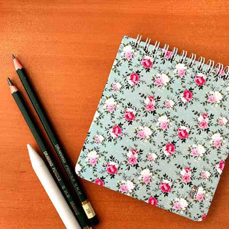 تصویر 4 از کلاسور گل دار هنری خاص یادداشت روزانه الهام بخش